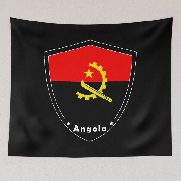 Item preview, Angola Flag Badge designed and sold by Gina-Driada.