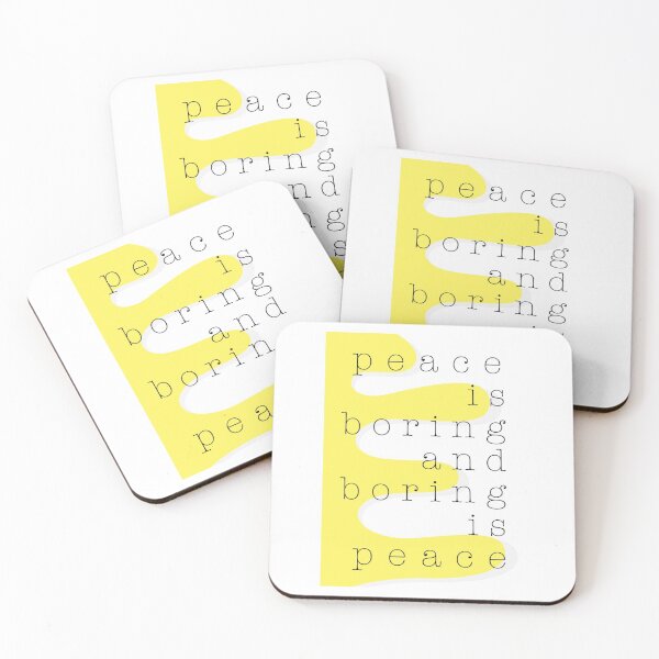 Item preview, Peace Is Boring And Boring Is Peace designed and sold by veggdesign.