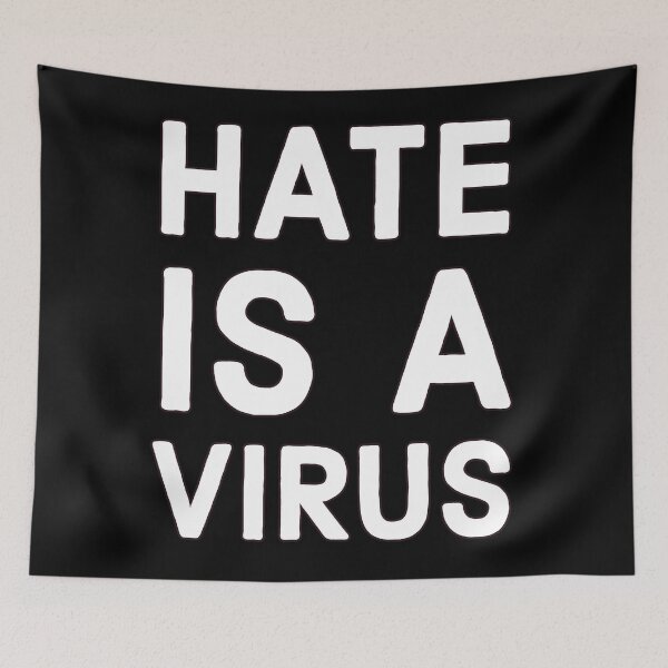 Item preview, Hate is a virus stop Asian hate Asian lives matters designed and sold by Boxofgoodies.