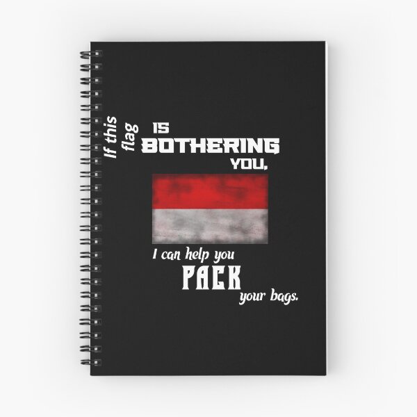 Item preview, Indonesian flag - pack your bags designed and sold by 2Girls1Shirt.