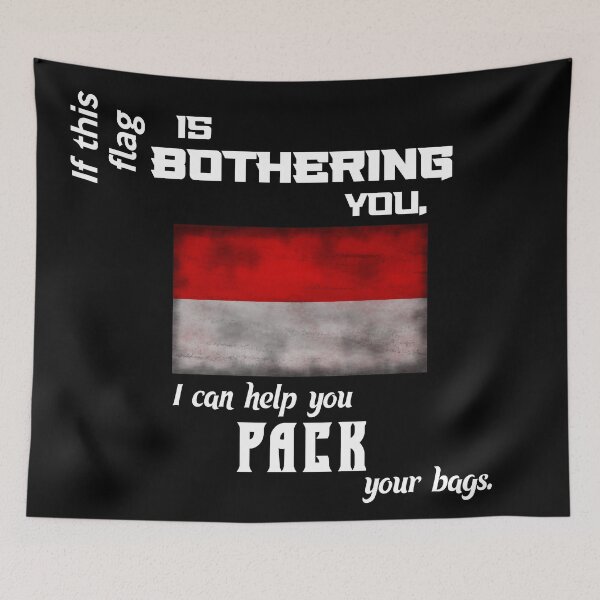 Item preview, Indonesian flag - pack your bags designed and sold by 2Girls1Shirt.