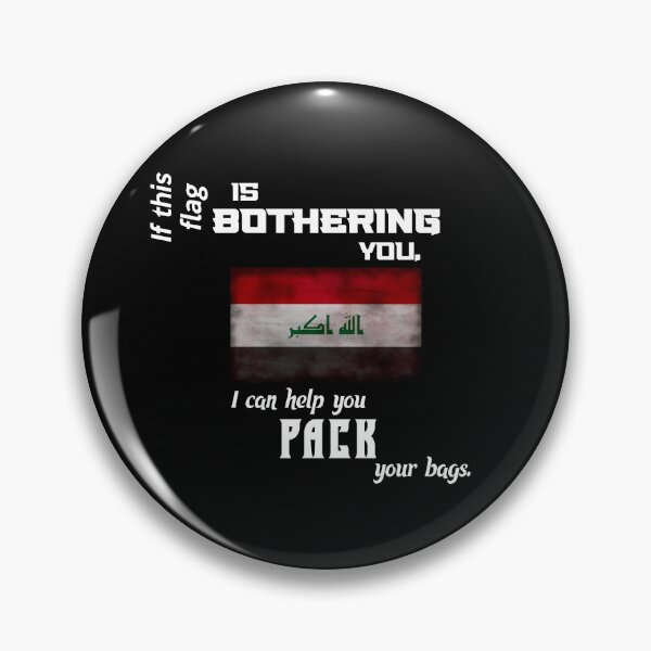 Item preview, Iraqi flag - pack your bags designed and sold by 2Girls1Shirt.