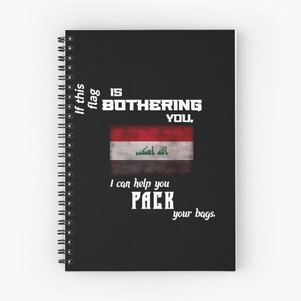 Artikelvorschau, Irakische Flagge - packen Sie Ihre Koffer entworfen und verkauft von 2Girls1Shirt.