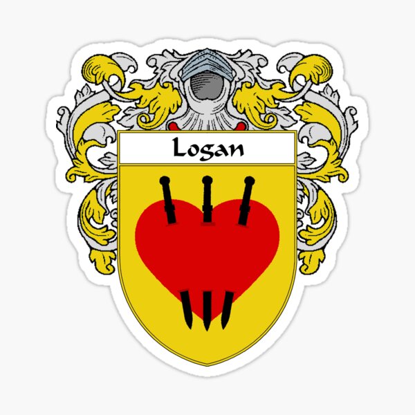 Vista previa del artículo con la obra «Escudo de armas de Logan / cresta de la familia», diseñado y vendido por IrishArms.
