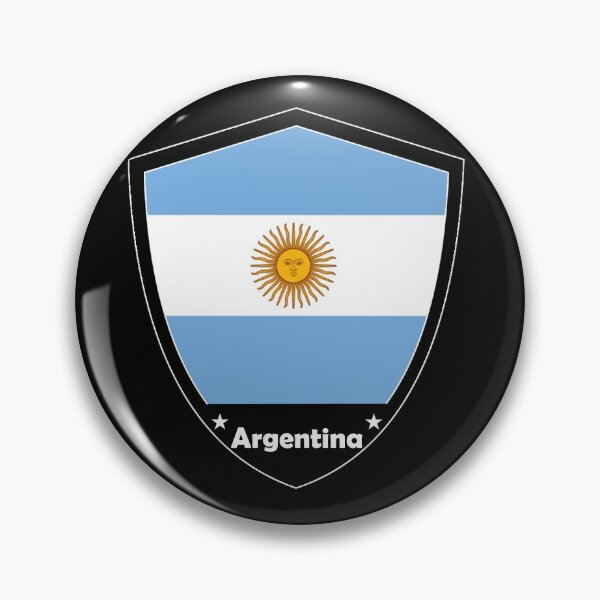 Artikelvorschau, Argentinien Flaggenabzeichen entworfen und verkauft von Gina-Driada.