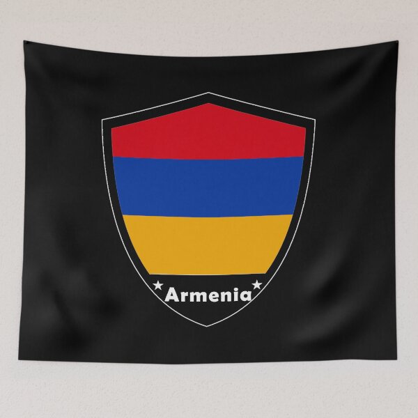 Item preview, Armenia Flag Badge designed and sold by Gina-Driada.