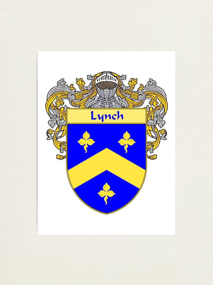 &ldquo;Lynch Coat of Arms/Family Crest&rdquo; Photographic Print for Sale by