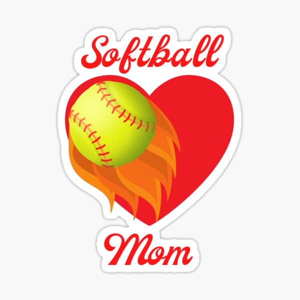 Pegatinas Amor De Softball Redbubble