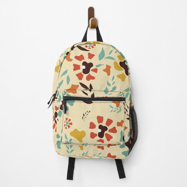 Item preview, stylized retro color flowers designed and sold by cemreyigitsahin.