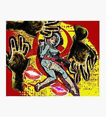 Space zombie graphic novel design Photographic Print