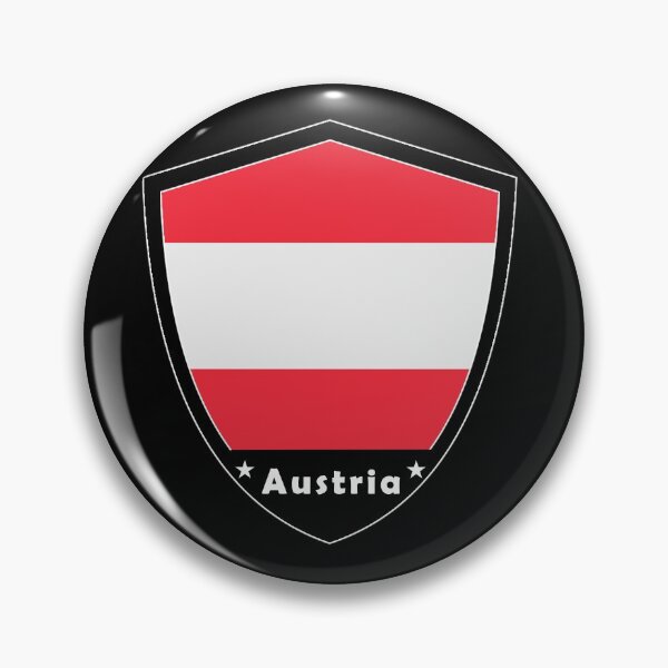 Item preview, Insignia de la bandera de Austria designed and sold by Gina-Driada.