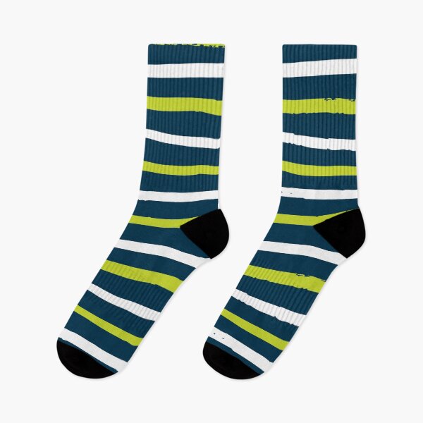 Item preview, Lime Green and White Stripes on Prussian Blue Background designed and sold by Sajuade.