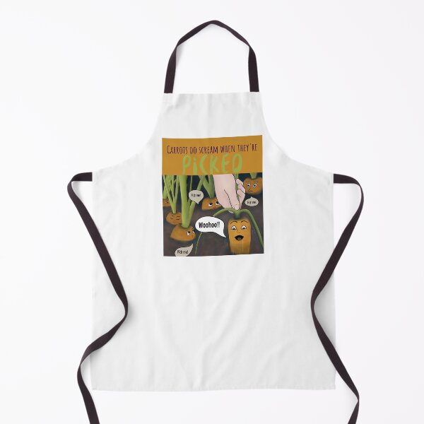 Item preview, Carrots Do Scream When They’re Picked - funny cartoon on white background designed and sold by Crystal Raymond.