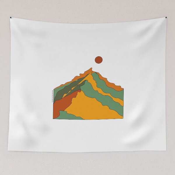 Item preview, Mountain - Landscape - Lineart designed and sold by ideth illustration.