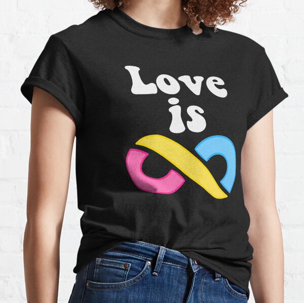 Love Is Infinite (Pansexual-white) Classic T-Shirt