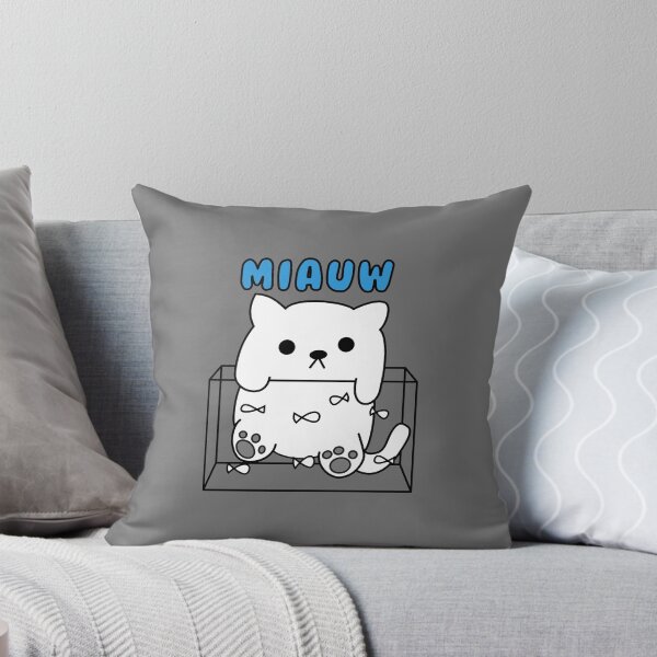 Item preview, miauw blauw designed and sold by MyLuckyShot.