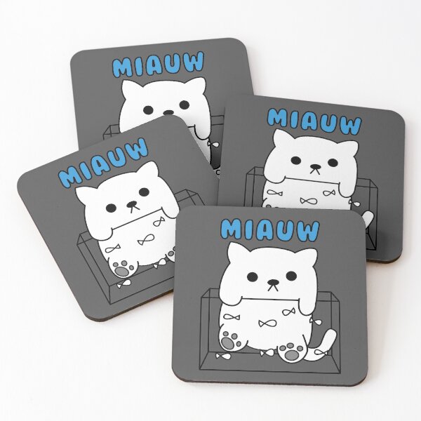Item preview, miauw blauw designed and sold by MyLuckyShot.