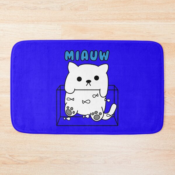 Item preview, miauw blauw designed and sold by MyLuckyShot.