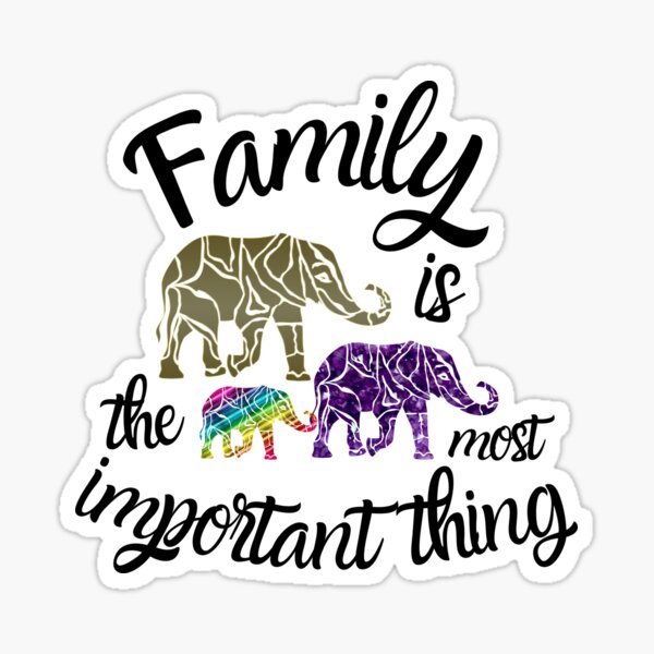 Item preview, Family is the most important #Elephant designed and sold by MrJean.