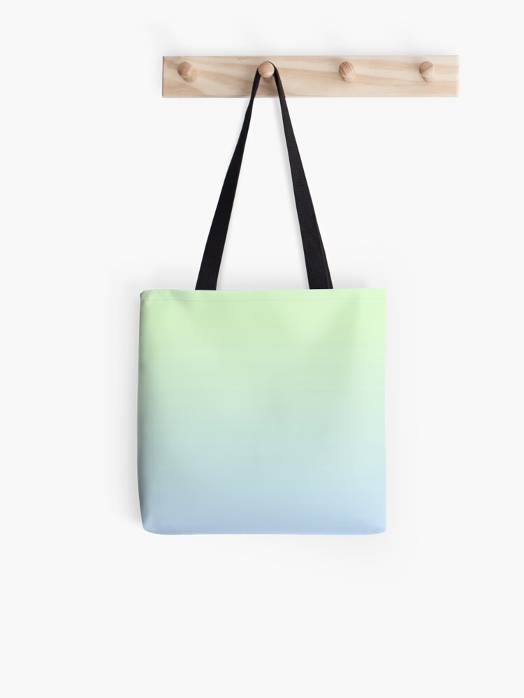 pale blue tote bag