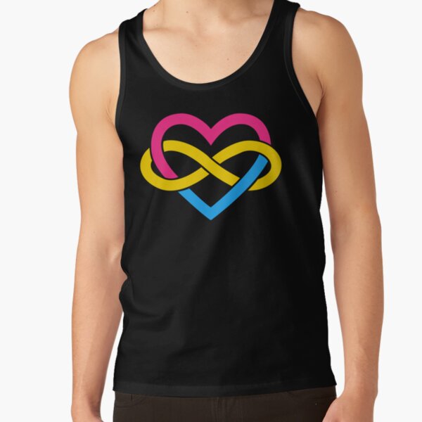 Pansexual Polyamory Infinity Heart (Black) Tank Top