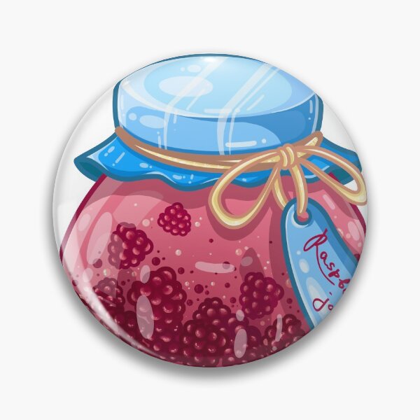 Item preview, Little jar of raspberry jam  designed and sold by npehota4.