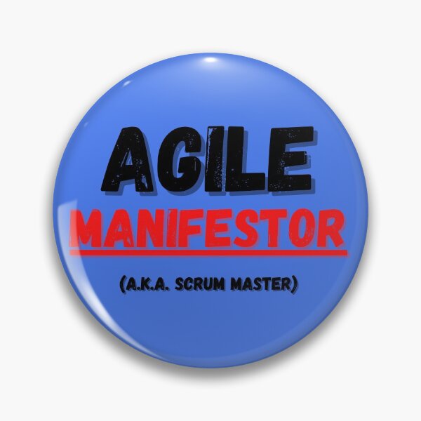 Item preview, Agile Manifestor (aka Scrum Master) designed and sold by AgileBadAss.