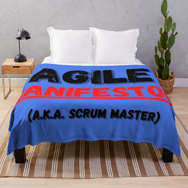 Item preview, Agile Manifestor (aka Scrum Master) designed and sold by AgileBadAss.