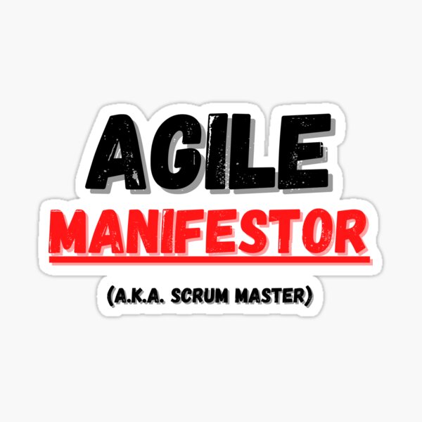 Artikel-Vorschau von Agiler Manifestor (auch bekannt als Scrum Master), designt und verkauft von AgileBadAss.