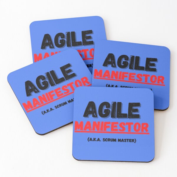 Item preview, Agile Manifestor (aka Scrum Master) designed and sold by AgileBadAss.