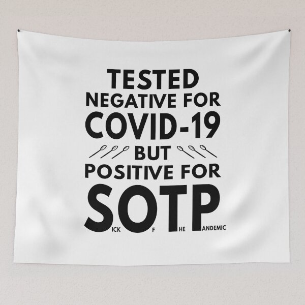 Item preview, Fed Up With Covid 19 designed and sold by MoonsmileProd.