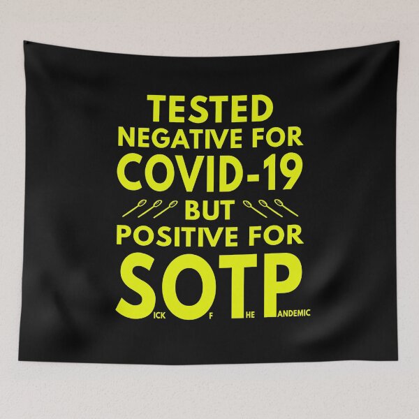 Item preview, Fed Up With Covid 19 designed and sold by MoonsmileProd.
