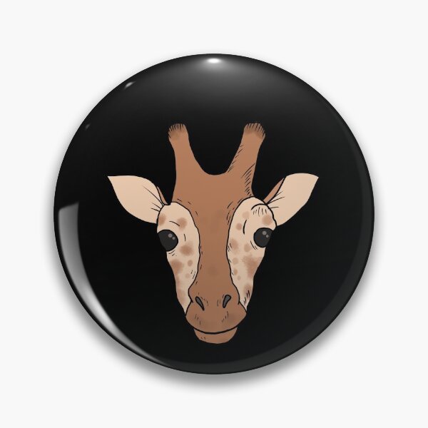 Item preview, Smiling Giraffe with brown fur and spots  designed and sold by Mesyo.