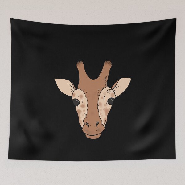Item preview, Smiling Giraffe with brown fur and spots  designed and sold by Mesyo.