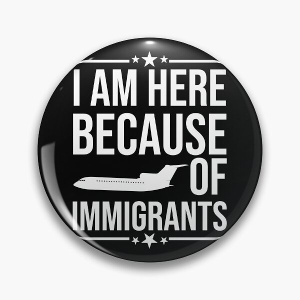 Item preview, I Am Here Because Of Immigrants Melting Pot Pro Immigration designed and sold by wackodesign.