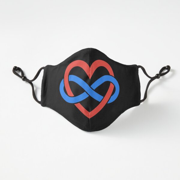 Polyamory Infinity Heart (Black) Fitted 3-Layer
