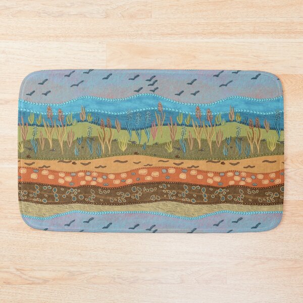 Item preview, Grasslands and soil layers, textured and layered. designed and sold by sueshorman.