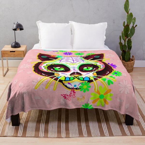 Item preview,  Day Of The Dead Kitty Cat Sugar Skull designed and sold by Gothic Fantasy.