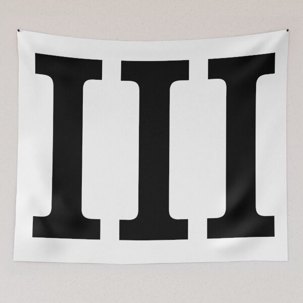 Item preview, III Roman Numeral Three 3 designed and sold by AllCDESIGNS.