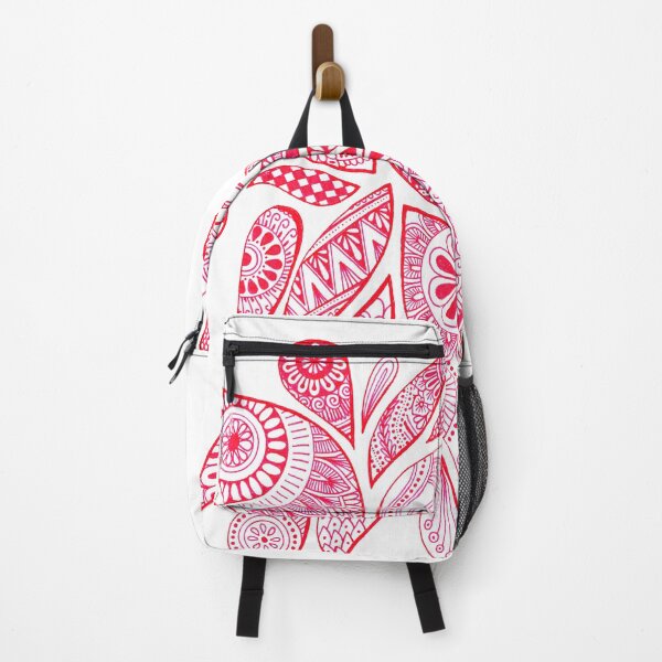 Item preview, Abstract Zentangle Swirl design (red on white) designed and sold by Calen  Picard-Carroll.