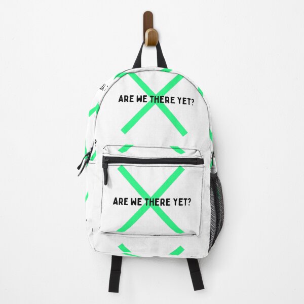 Item preview, Are we there yet? (Green X) designed and sold by Kid Wits Ink "Wise enough to leave a lasting impression!".