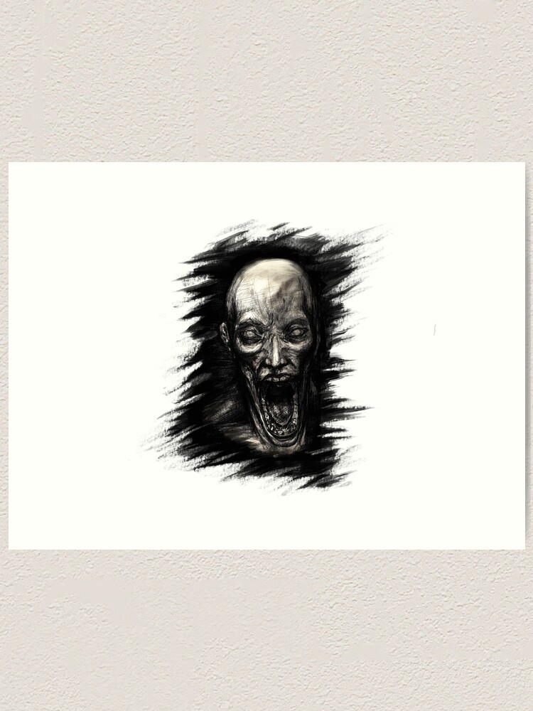 scp 096 Picture , scp 096 face | Art Board Print