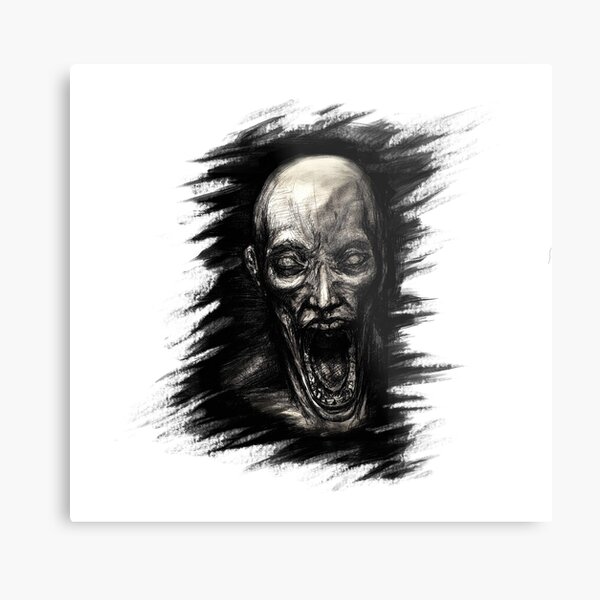scp 096 Picture , scp 096 face Metal Print for Sale by Every Pet