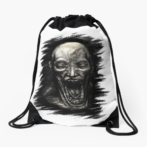 scp 096 Picture , scp 096 face Drawstring Bag for Sale by Every