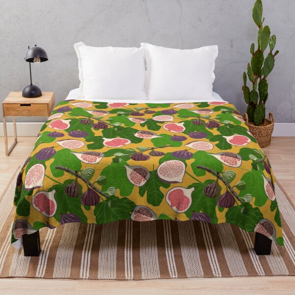 Item preview, Ripe figs on orange designed and sold by Flyingwall.