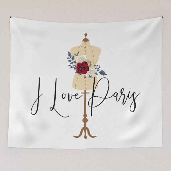 Item preview, I LOVE PARIS MANNEQUIN/PARIS LOVERS/ADDICTED TO PARIS designed and sold by wildwhimsical.