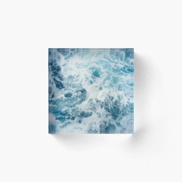 Aperçu de l'œuvre vagues de l'océan bleu clair créée et vendue par N' ajjer.