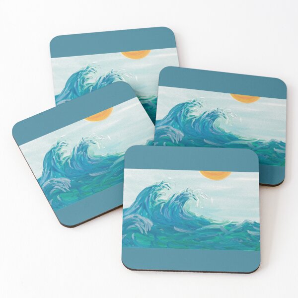 Item preview, JDHardie hand painted summer waves  designed and sold by JDHardie.
