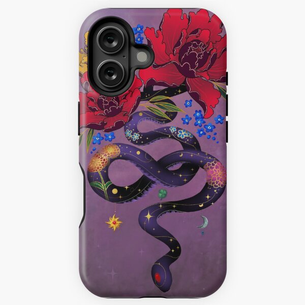 Item preview, Snake Peony Flowers Tattoo designed and sold by arterialmotive.