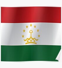 Tajikistan flag Poster